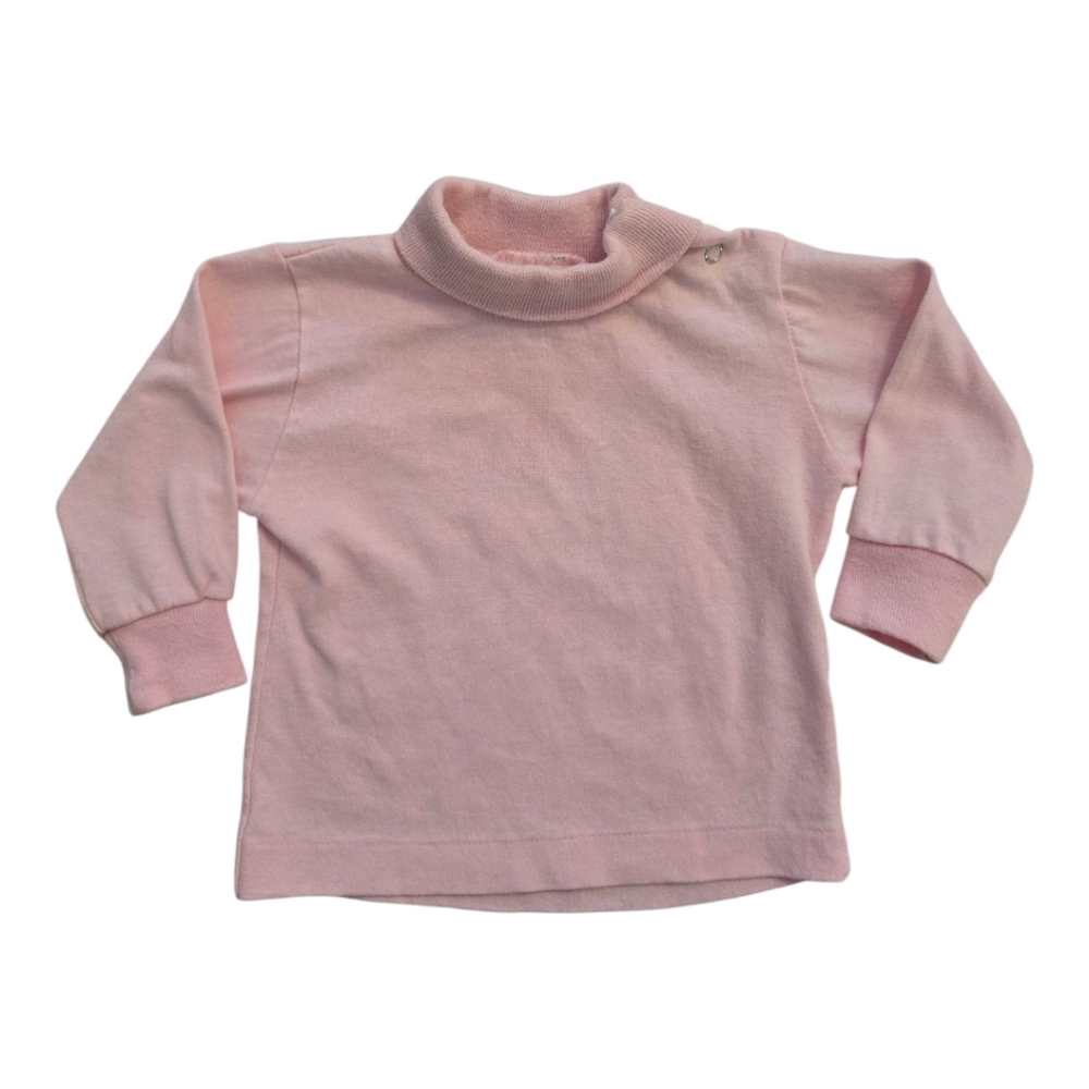 Vintage 1990s Healthtex Light Pink Turtleneck Top